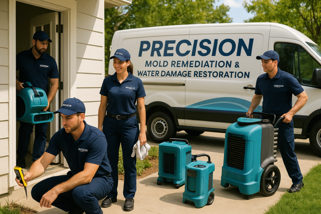 precision mold remediation & water damage restoration​ 2